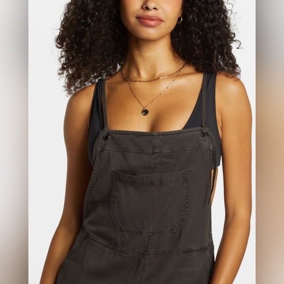 BILLABONG WILD PURSUIT ROMPER Off Black Junior's M/L $56 Festival Shorts - Picture 7 of 8